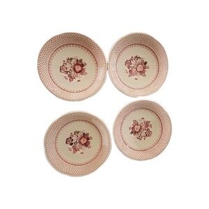 4-Mason's‎ Paynsley Pink 6in Saucers Ironstone England Cottagecore Chintzware